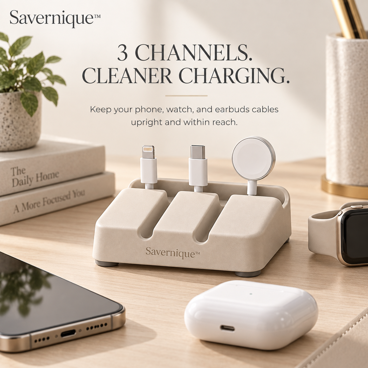 Savernique™ Cable Organizer Dock