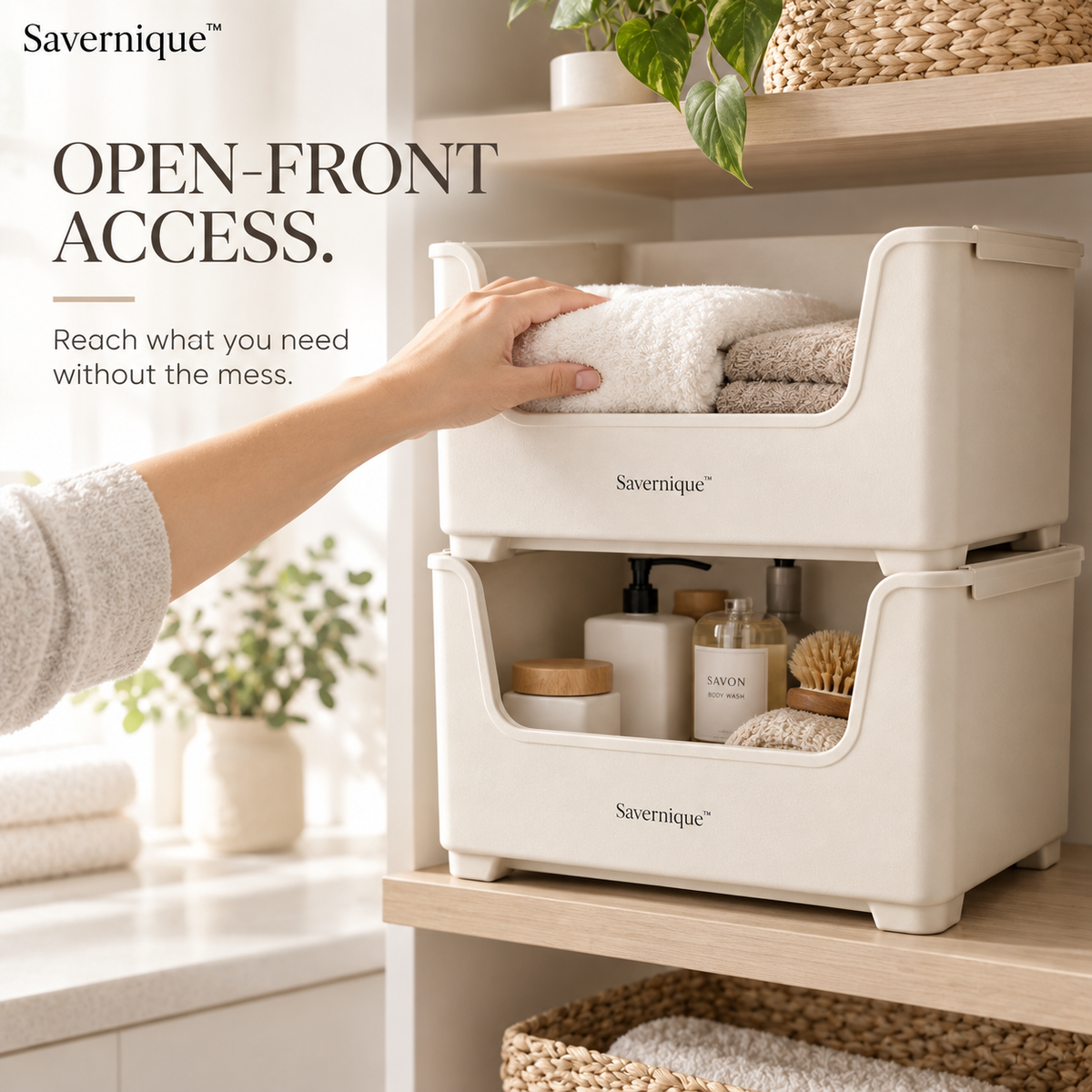 Savernique™ Stackable Storage Bin