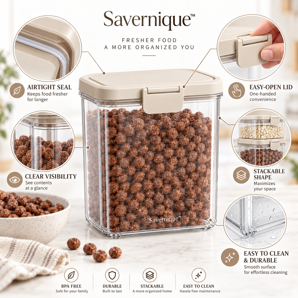 Savernique™ Pantry Storage Container