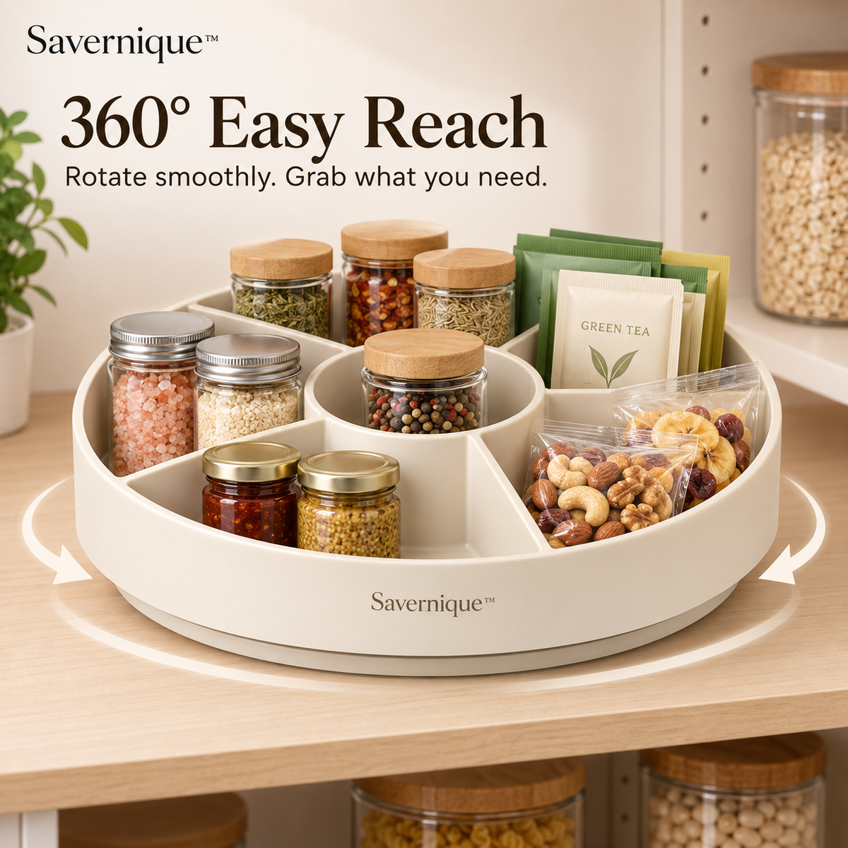 Savernique™ Rotating Kitchen Organizer