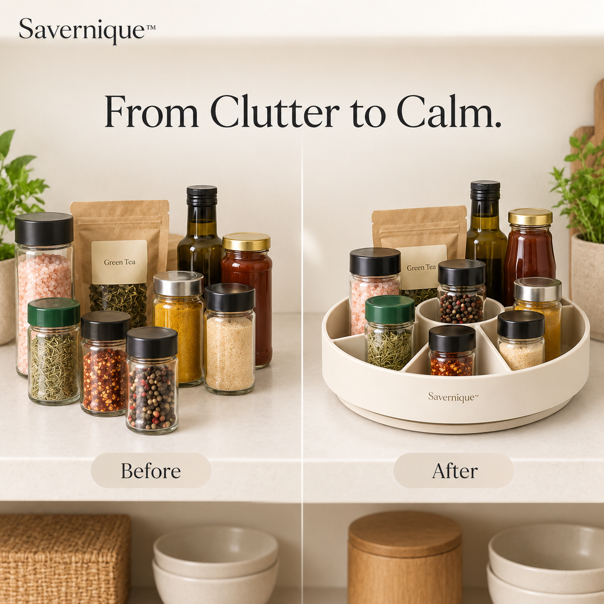 Savernique™ Rotating Kitchen Organizer