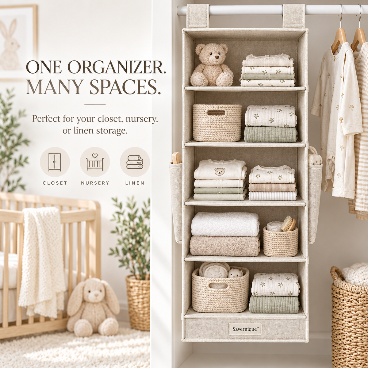 Savernique™ Hanging Closet Organizer